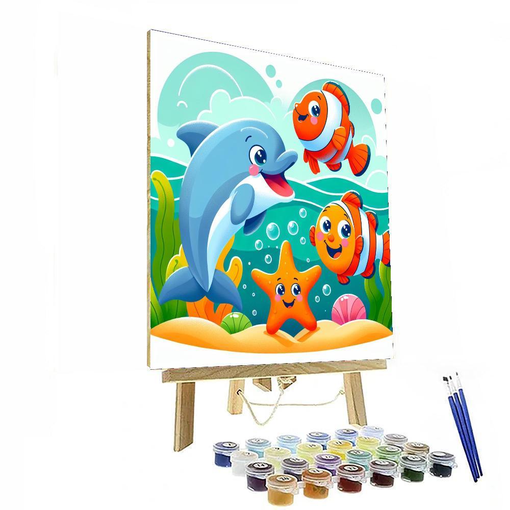 Ocean Friends Party Painting Number Kit