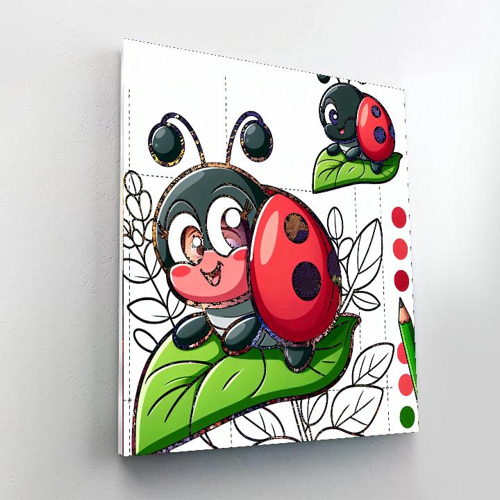 Sassy Ladybug Number Painting