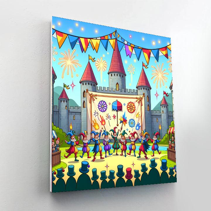 Colorful Castle Festival DIY Paint By Numbers