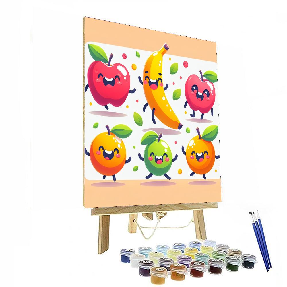 Bouncy Fruit Fiesta Painting By Numbers Kit