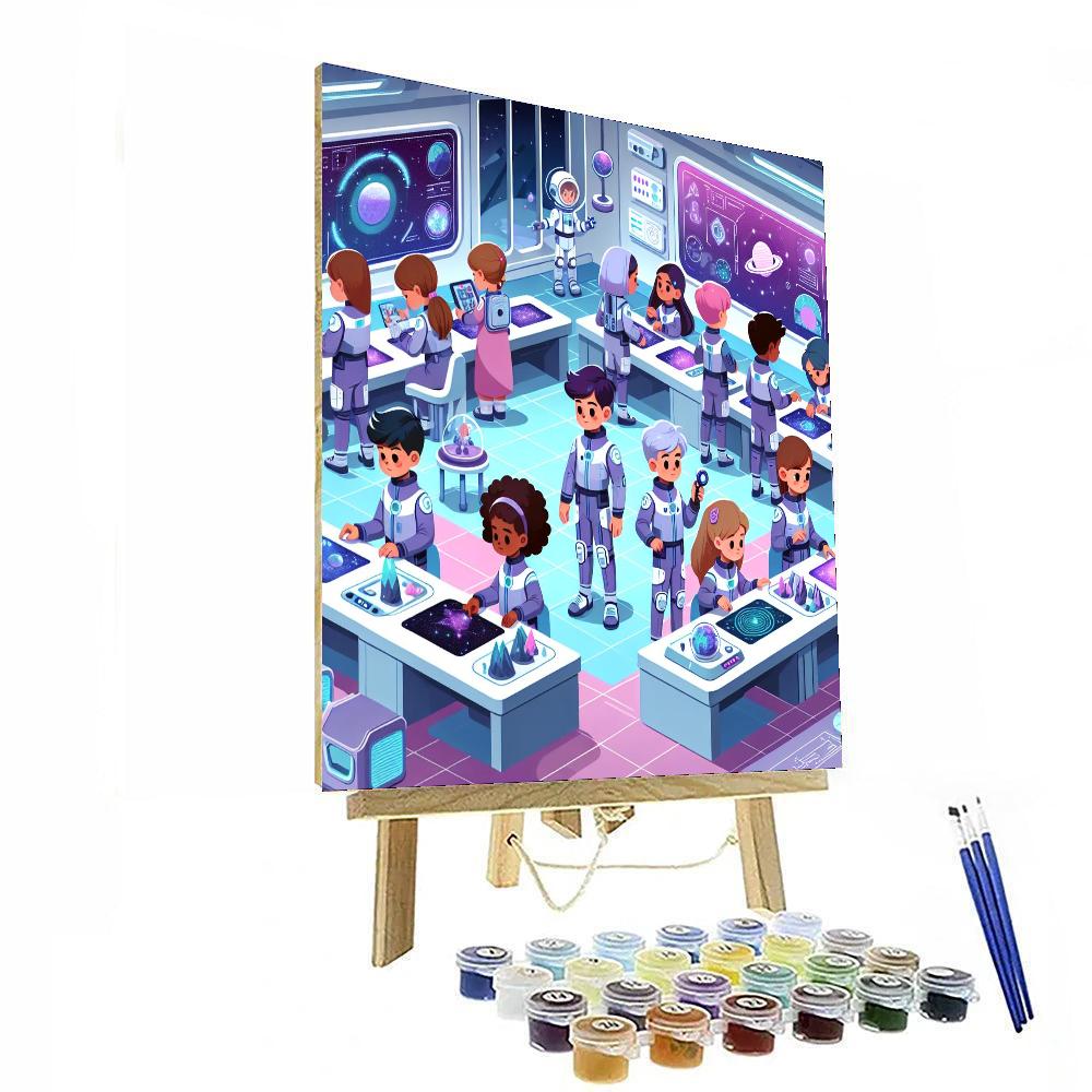 Galactic Explorers Academy Number Painting