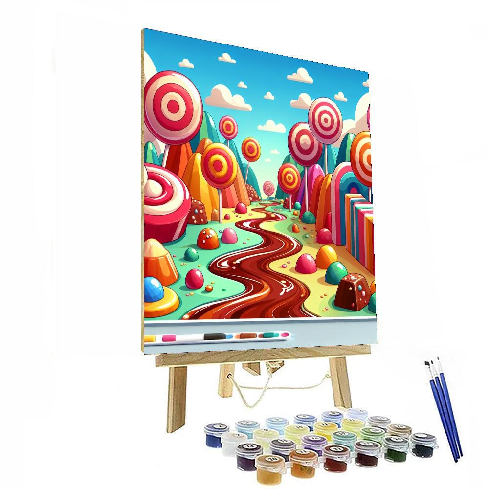 Candy Land Fantasy DIY Paint By Numbers