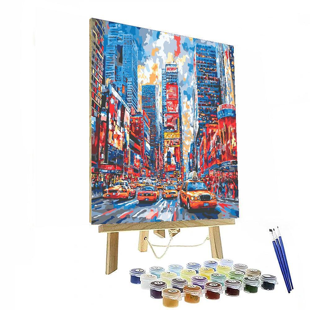 Contemporary Urban Art Style Inspired Dynamic Metropolis  Paint By Numbers Kits