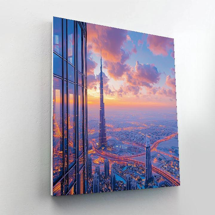 Burj Khalifa Observation Deck Painting Number Kit