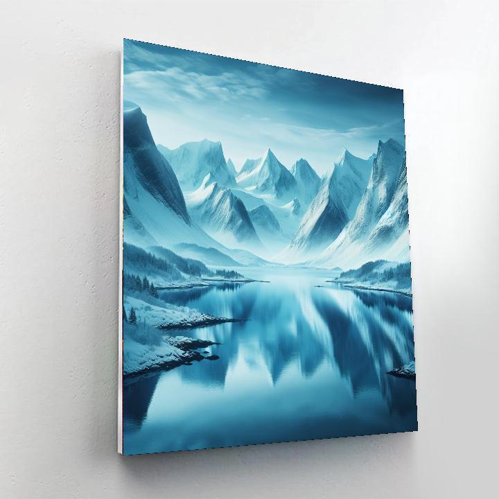 Nordic Tranquility Lakeside Painting Number Kit