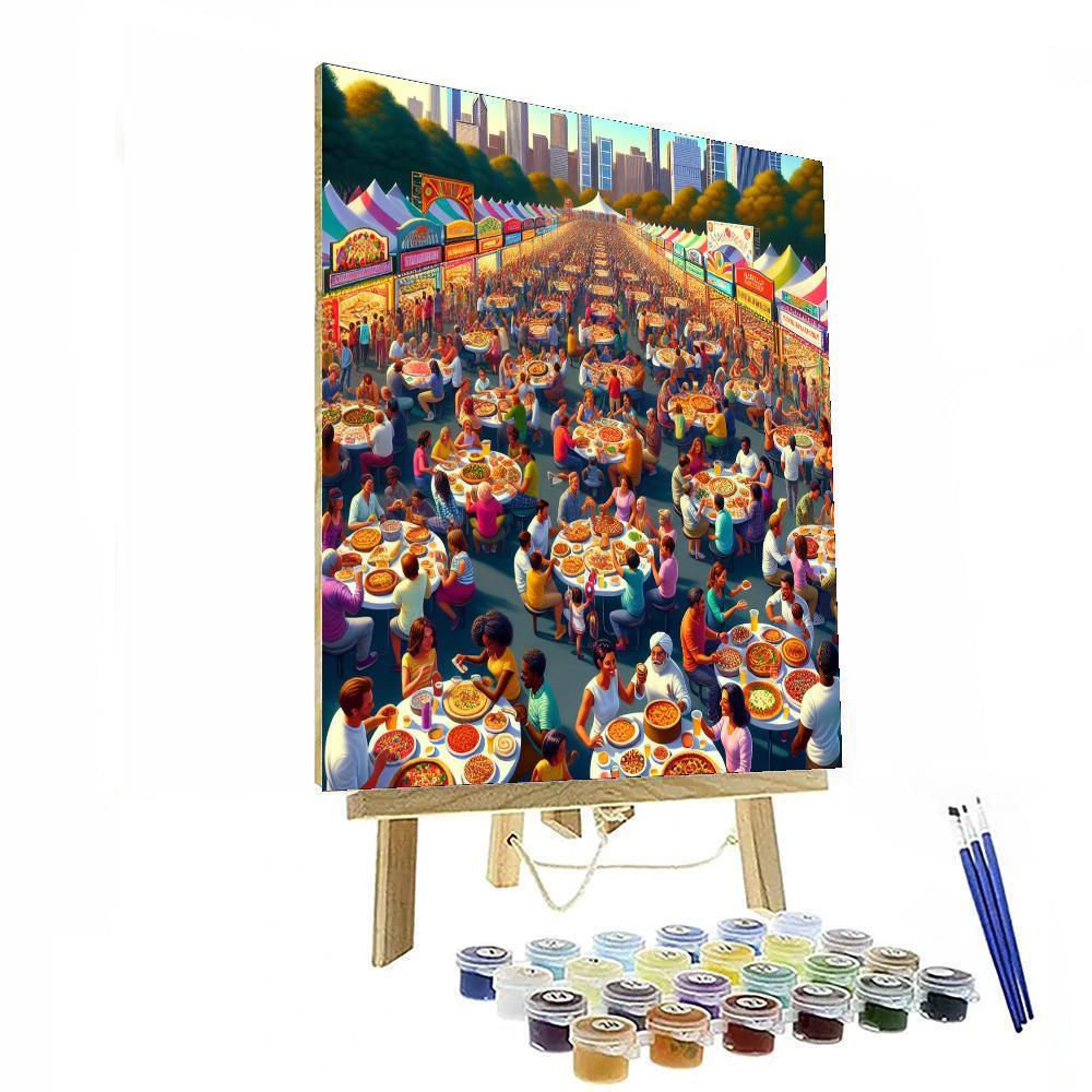 Taste Of Chicago - Chicago, Usa Painting By Numbers Kit