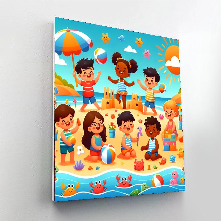 Fun In The Sun Beach Party Paint By Numbers