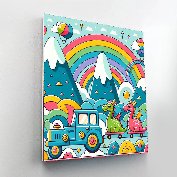 Dreamland Drive Paint By Numbers Art