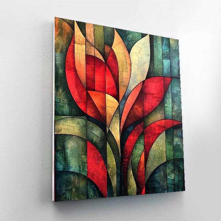 Paul Cézanne Inspired Geometric Flora  Paint By Numbers Kits