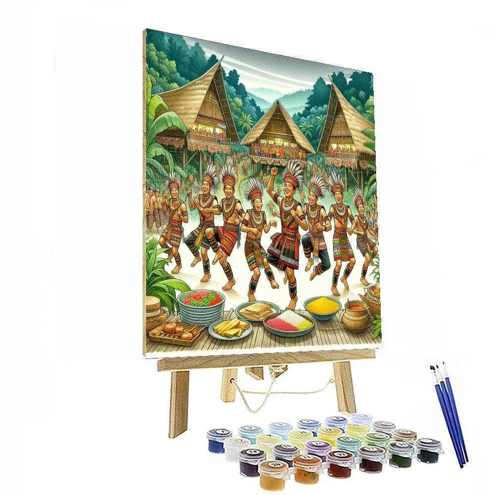 Gawai Dayak - Malaysia Numbered Painting Kits