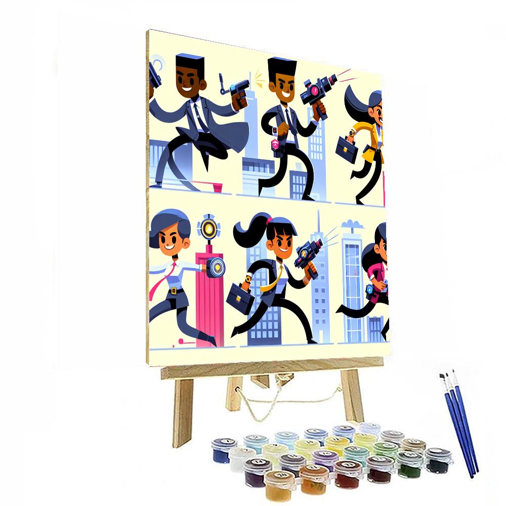 Secret Agents In Action Paint By Numbers Kits