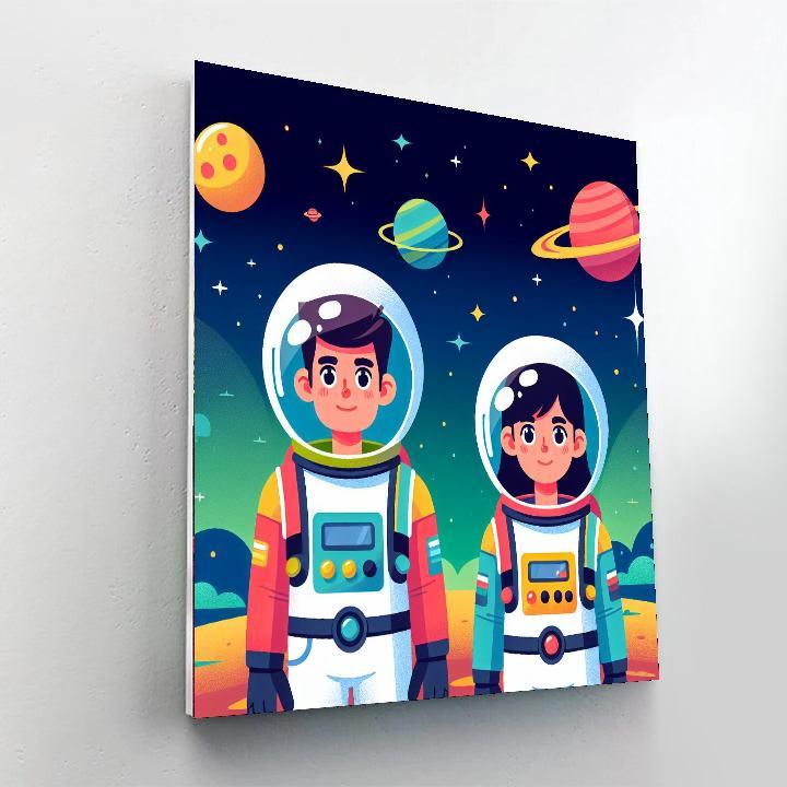 Cosmic Explorer's Mission Numbered Painting Kits