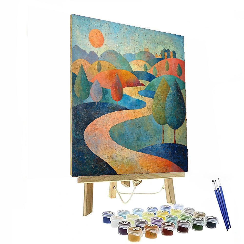 Paul Klee Inspired Evolving Landscapes  Numbered Painting Kits