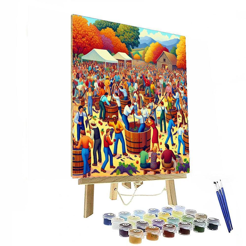 Calaveras Grape Stomp - Usa Numbered Painting Kits