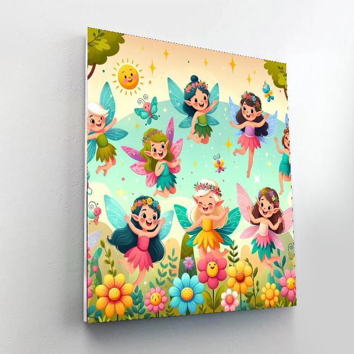 Friendly Fairy Tale Forest Painting Number Kit