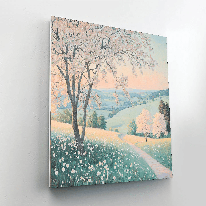 Mary Cassatt Inspired Pastel Spring Symphony  Paint By Color