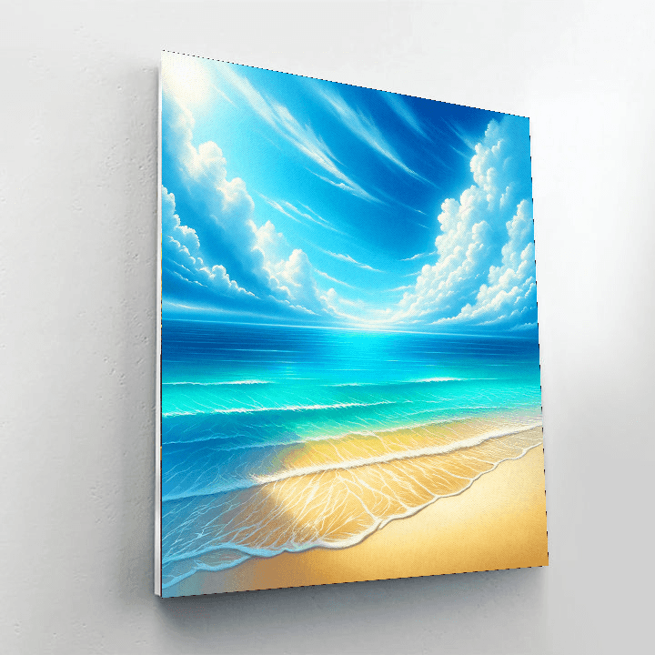 Inspiring Beach Getaway Numbered Painting Kits
