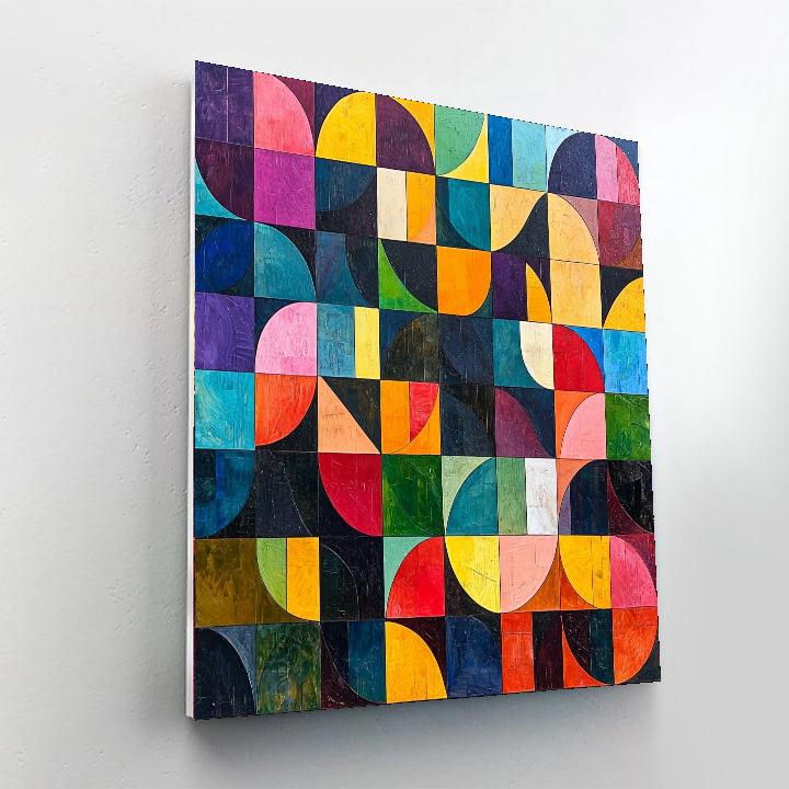 Paul Cézanne Inspired Harmonious Geometry  Paint By Numbers Art