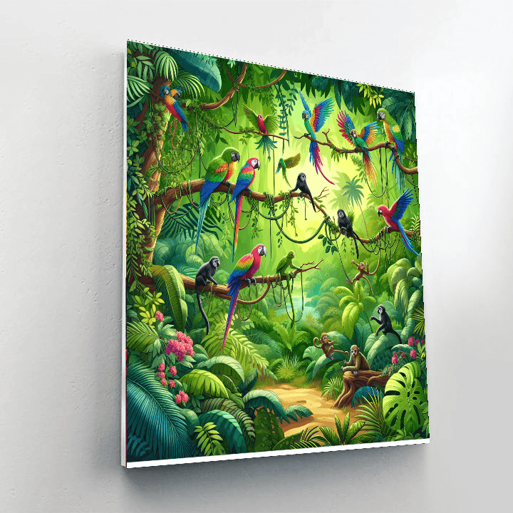 Jungle Adventure Journey Painting Number Kit