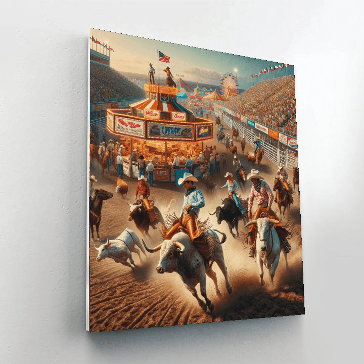 Calgary Stampede - Calgary Paint By Color