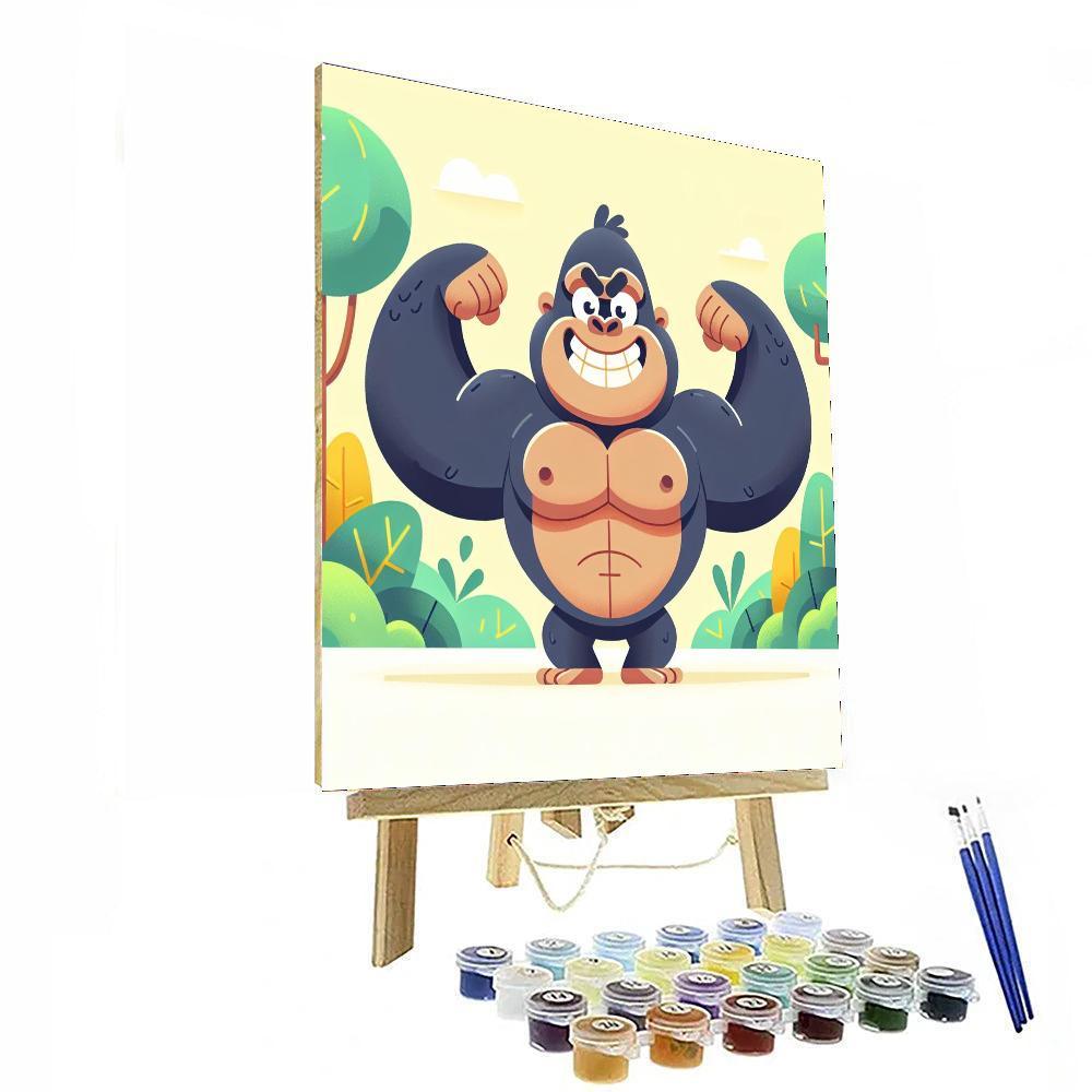 Grinning Gorilla Numbered Painting Kits