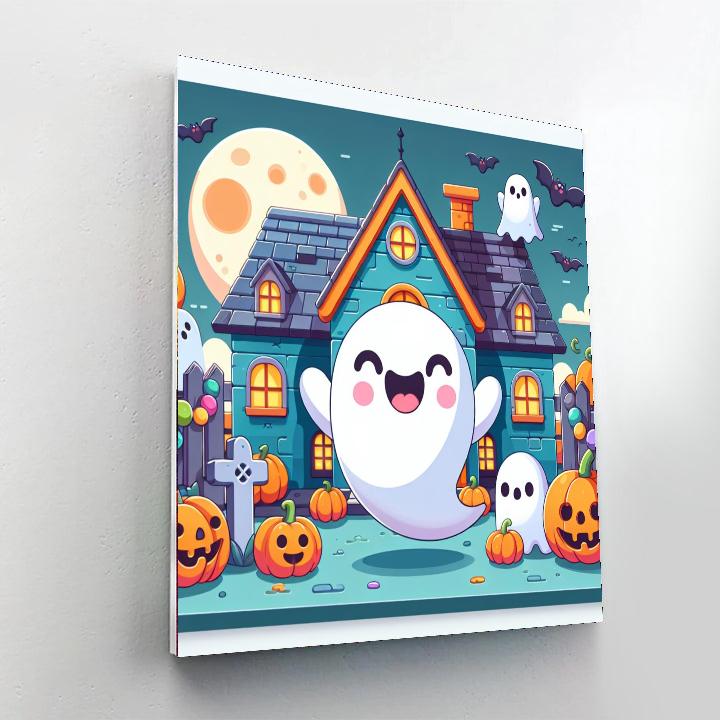 Friendly Ghost's Adventure Painting Number Kit