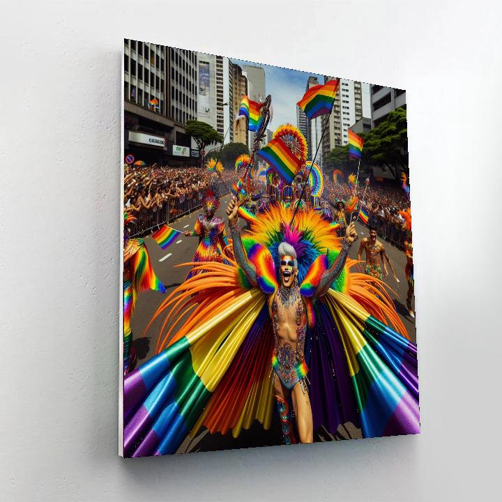 Pride Festival - Brazil Number Painting
