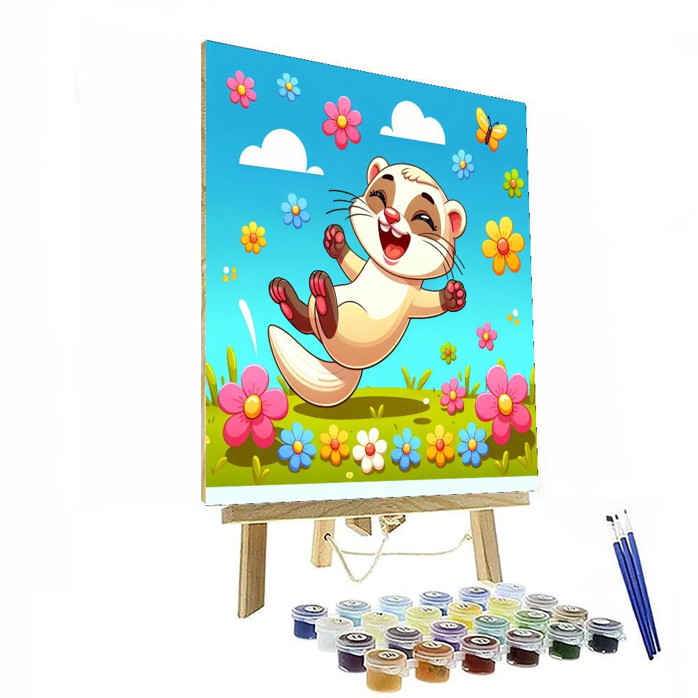 Funny Ferret Numbered Painting Kits