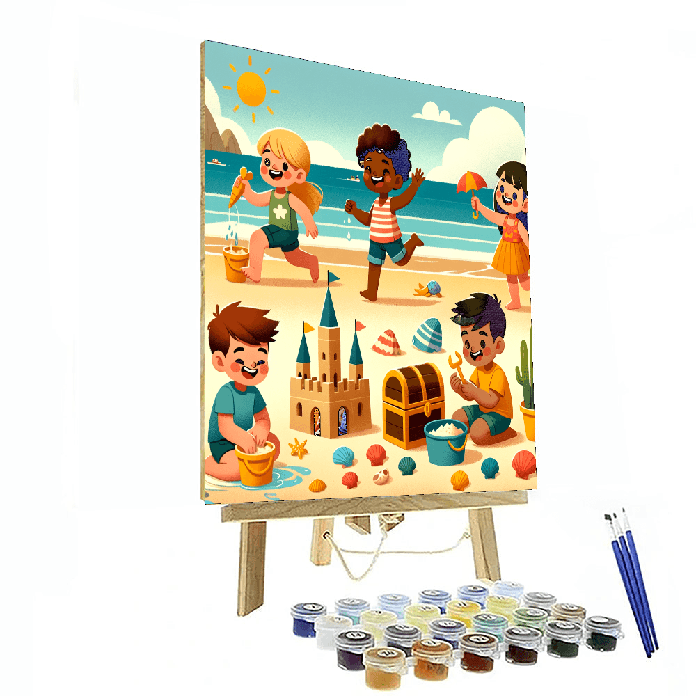 Seaside Treasure Hunt DIY Paint By Numbers