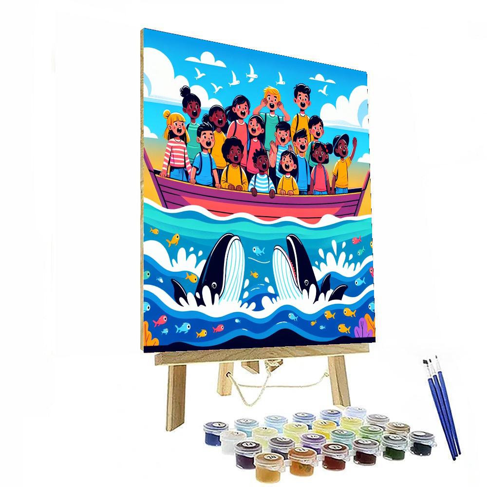 Whale Watching Trip Paint By Numbers Art