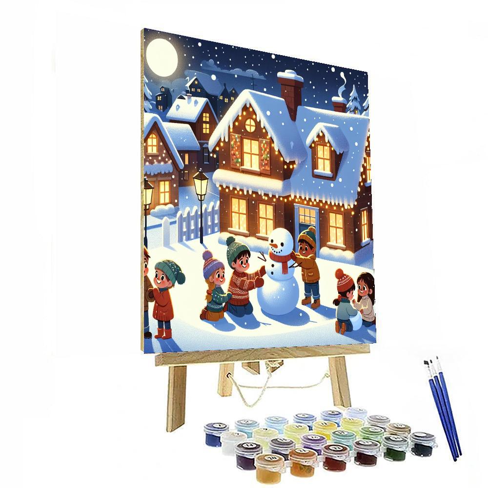 Cozy Winter Nights Number Painting