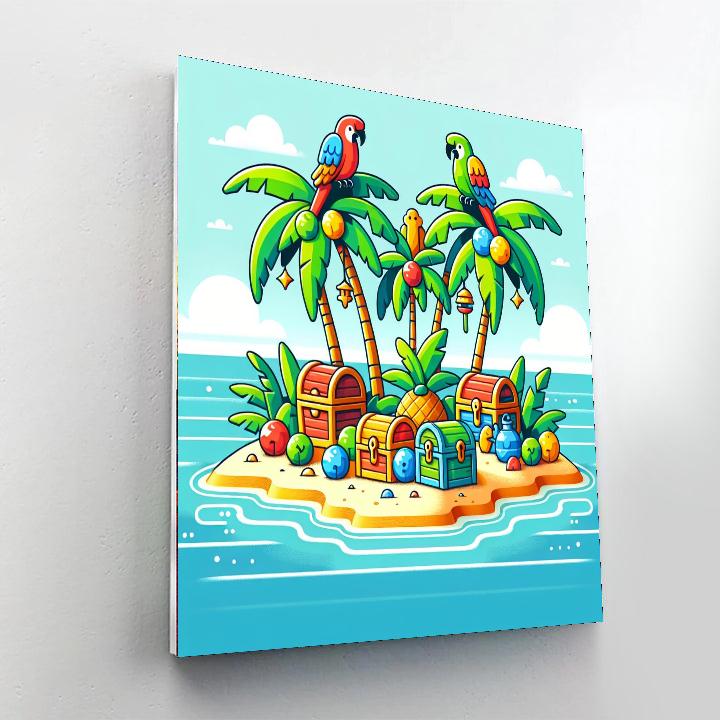 Tropical Treasure Paint By Numbers Art