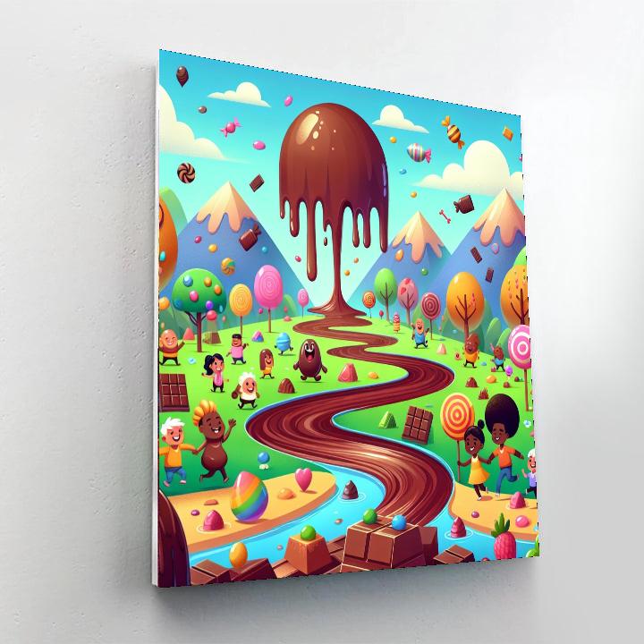 Charming Chocolate Wonderland Paint By Color