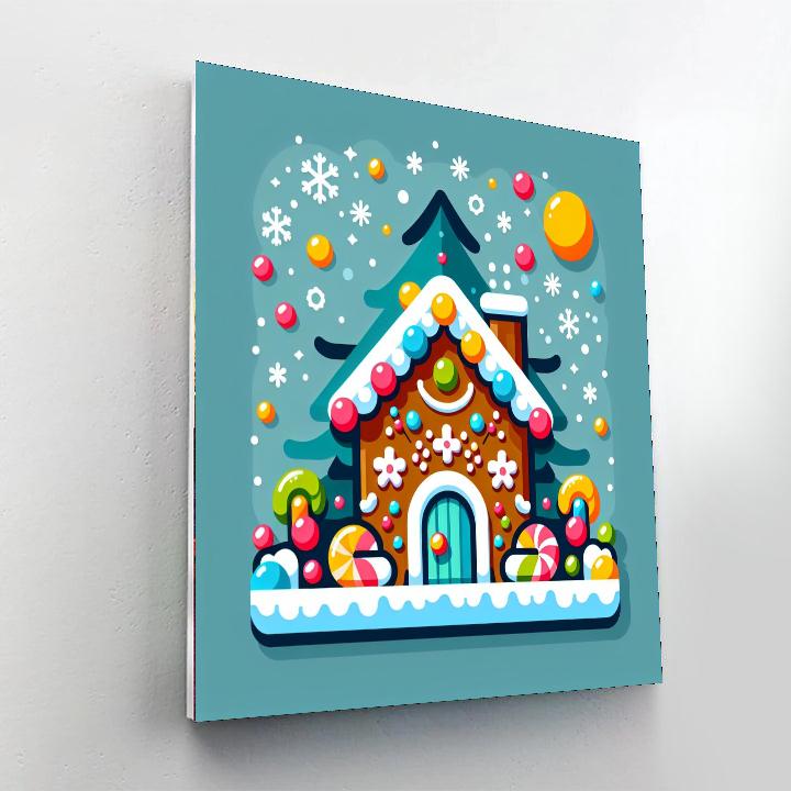 Gingerbread House Extravaganza Painting By Numbers Kit