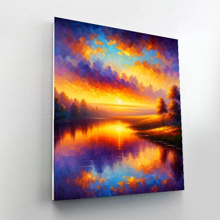 Enchanting Summer Evening Painting Number Kit