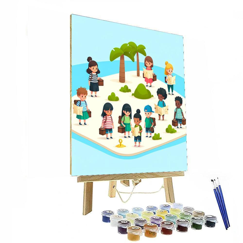 Island Treasure Adventure Numbered Painting Kits