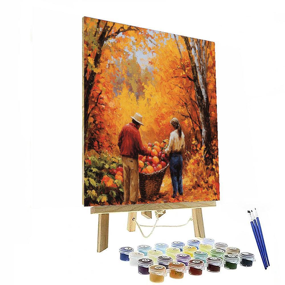 Harvest Season's Embrace DIY Paint By Numbers
