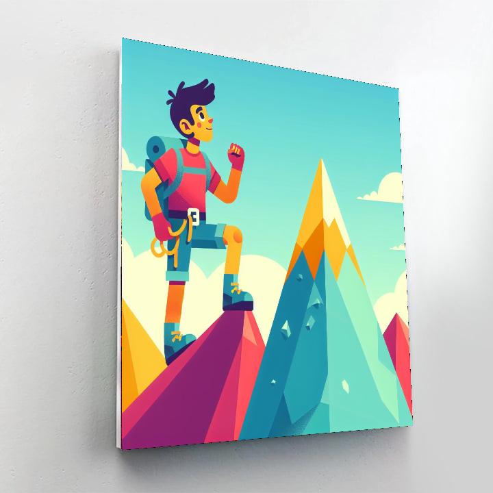 Mountain Climber's Adventure Numbered Painting Kits