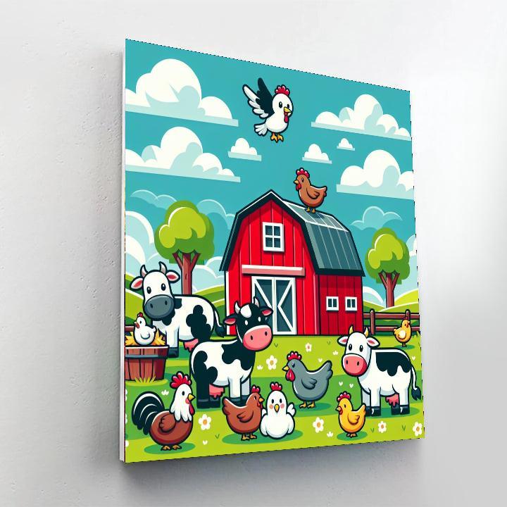 Farming Fun Day DIY Paint By Numbers