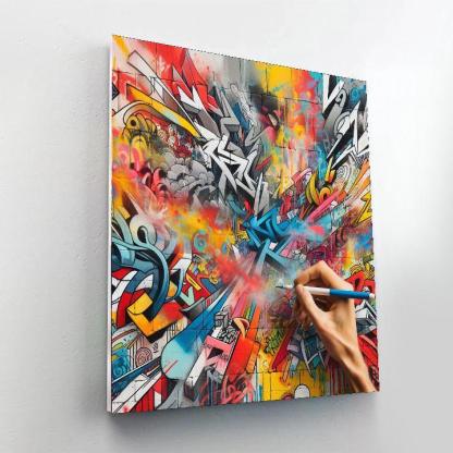 Urban Graffiti Art Number Painting