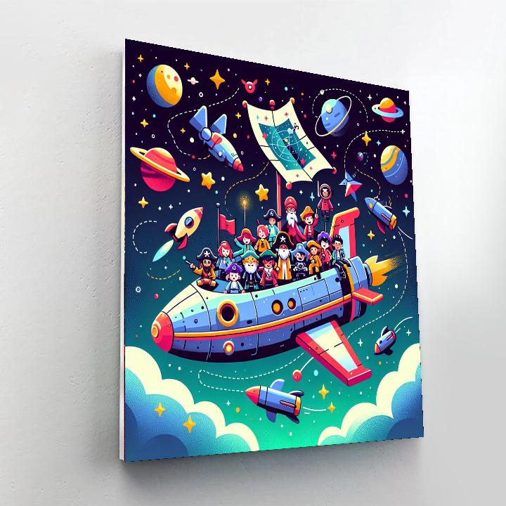 Space Pirate's Quest Numbered Painting Kits