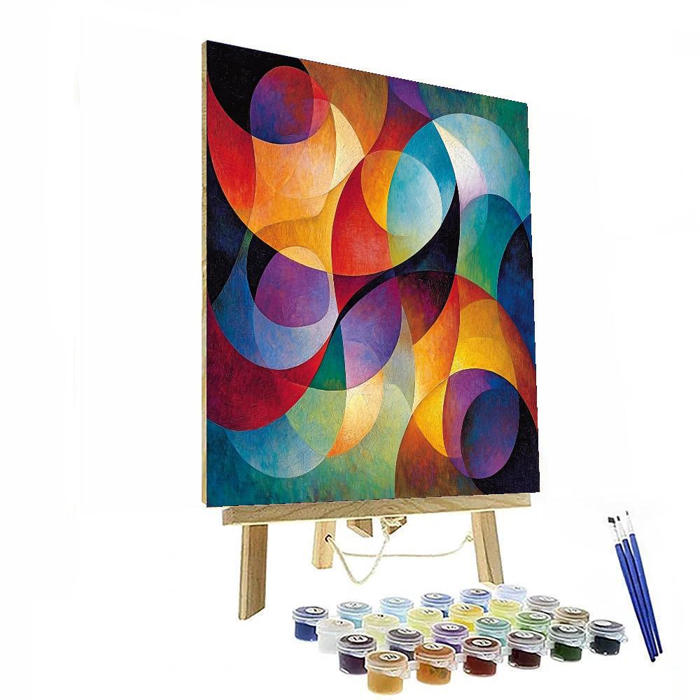 Max Ernst Inspired Dancing Lights Of Imagination  Paint By Number