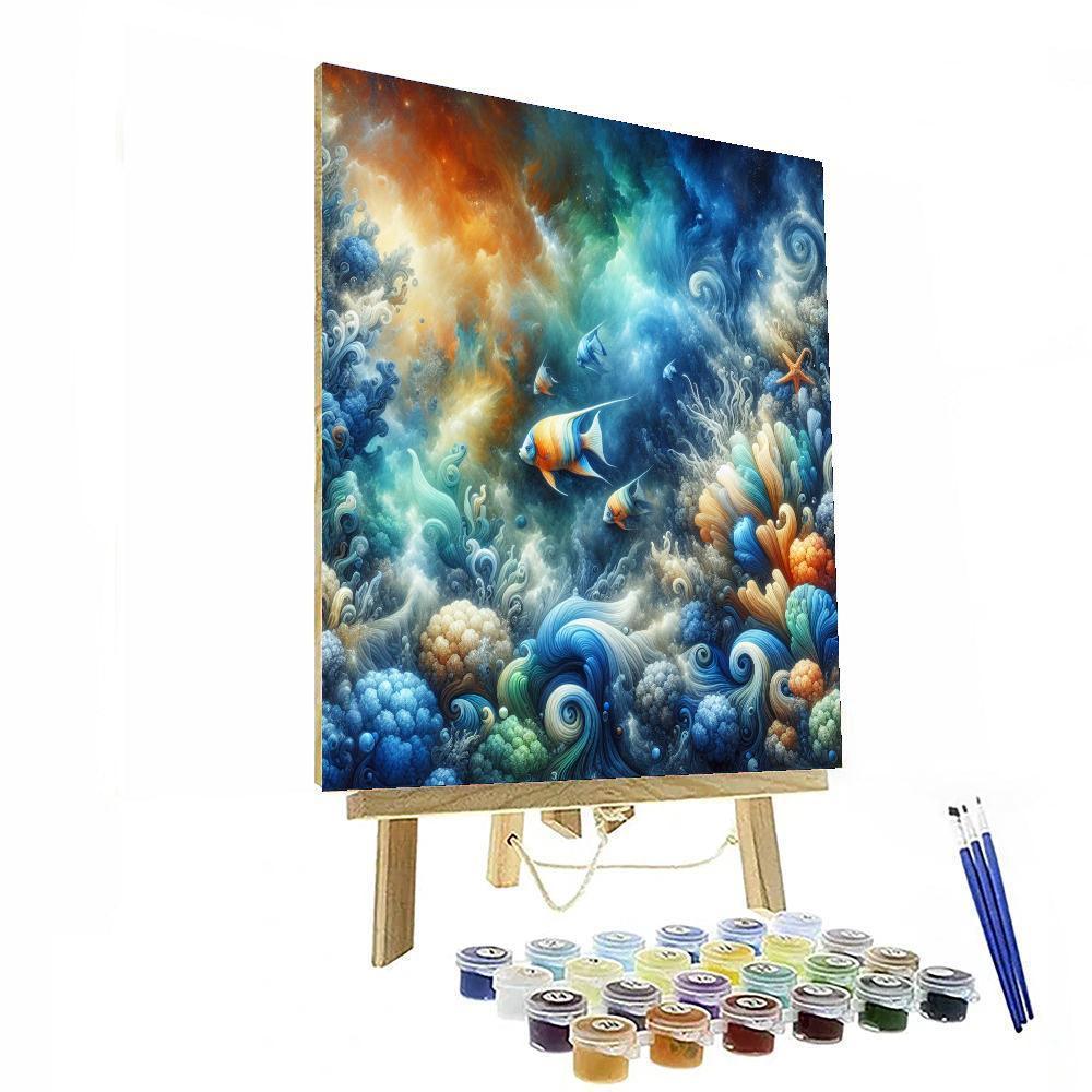 Dreamy Coral Reef Vista Paint By Numbers Art