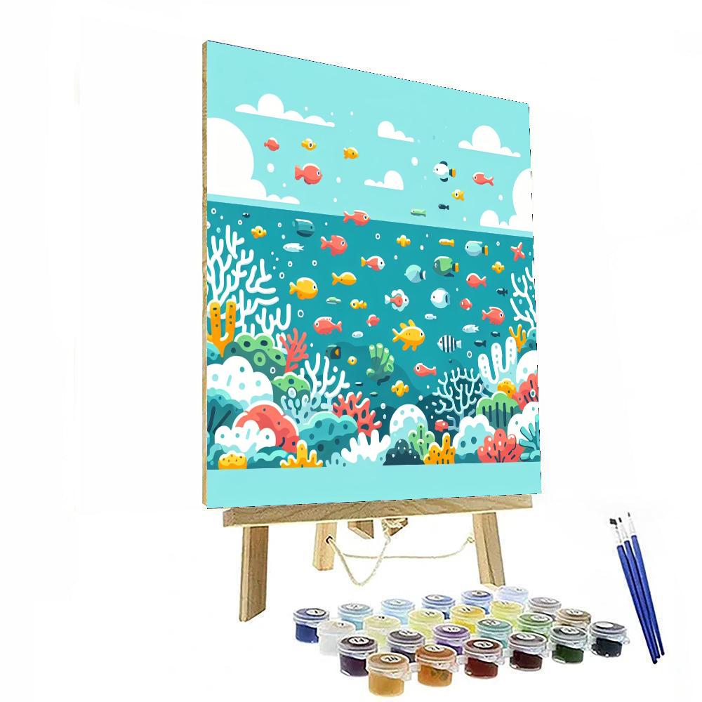 Mystery Of The Coral Reef Number Painting
