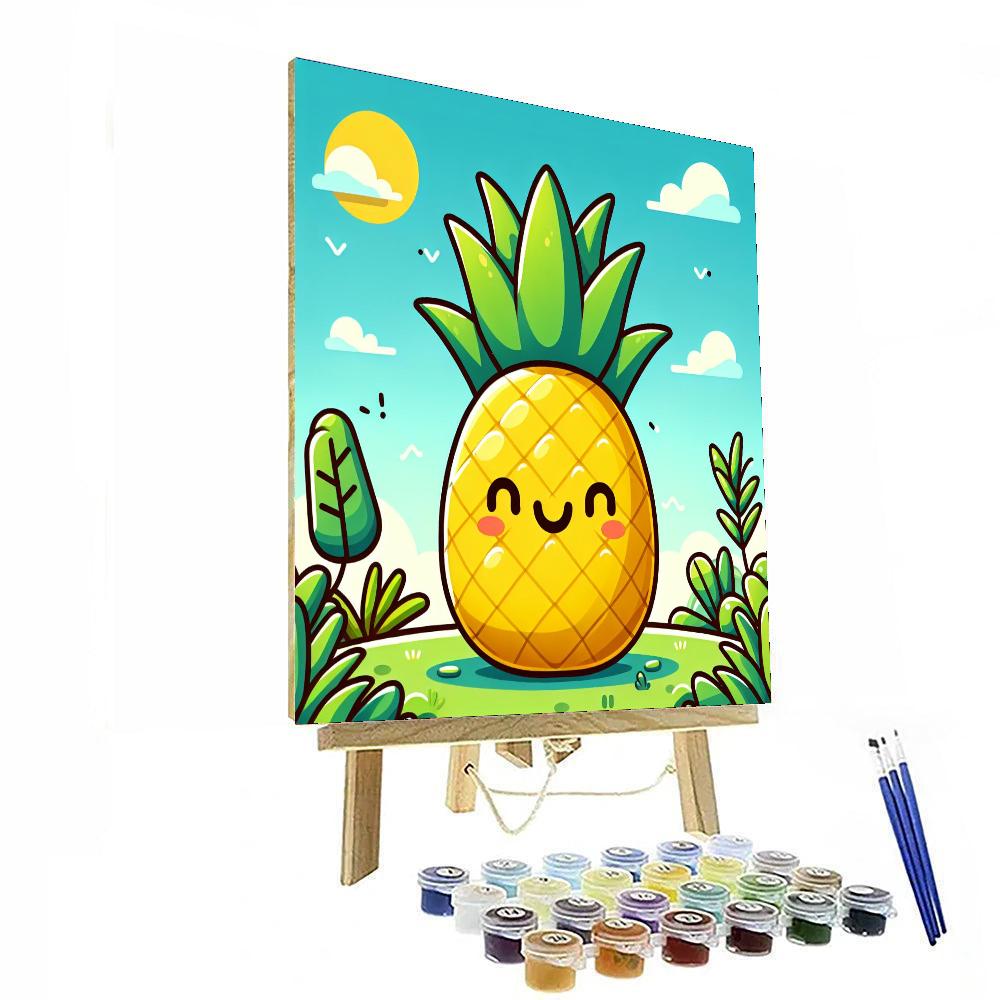 Joyful Pineapple Painting By Numbers Kit