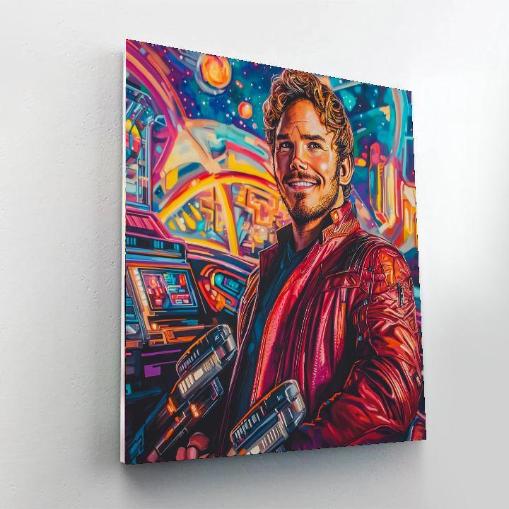 Chris Pratt: Guardians Of The Galactic Charm Numbered Painting Kits