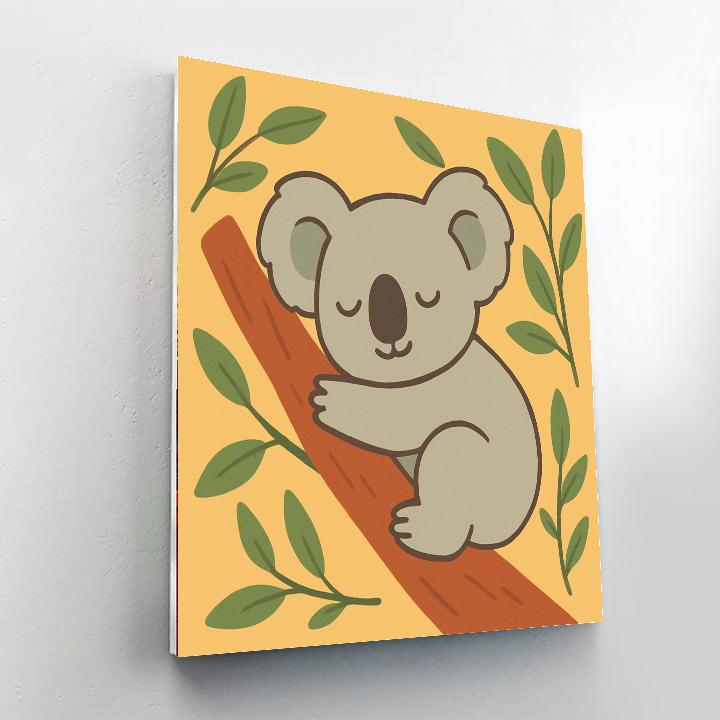 Cuddly Koala Naptime Paint By Number