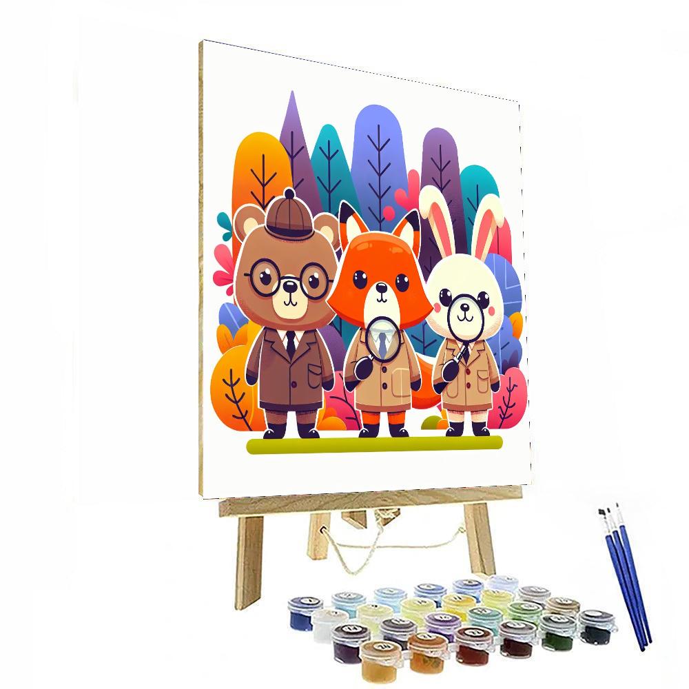 Animal Detectives Numbered Painting Kits