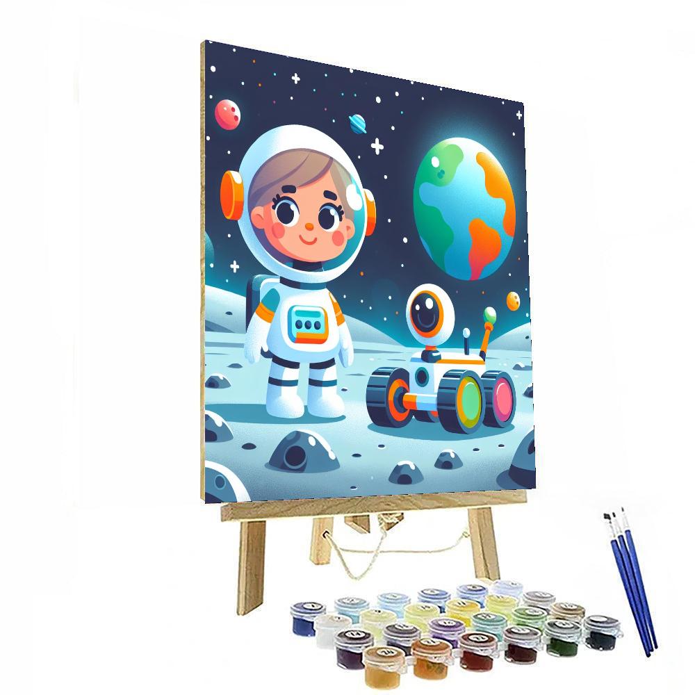 Lunar Explorer's Odyssey Paint By Color