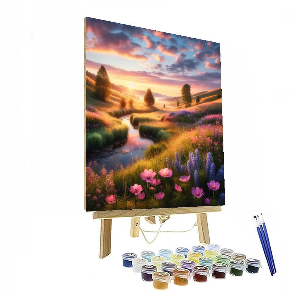 Pastel Meadow Reverie Paint By Numbers Art